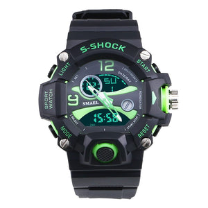 Casual Sport Watch Men 50M Waterproof Dive LED Digital Watches Analog-Digital Dual Time Wristwatch luxury watch men WS1385B