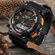 Load image into Gallery viewer, Fashion Sport Watch Men Water Resista LED Quartz Wrsit Watch Men Clock Digital  Sports Watches 1539C Men&#39;s Wristwatch with Date