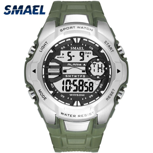 Digital Wristwatches Military SMAEL Cool S Shock Relojes Hombre Casual LED Clock Watch Men Big Dial1340 Sport Watches Waterproof