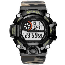 Load image into Gallery viewer, Men Watch 50m Waterproof SMAEL Top S Shock Watch Men LED Sport Watches Camouflage Watch Band 1385C Digital Wristwatches Military