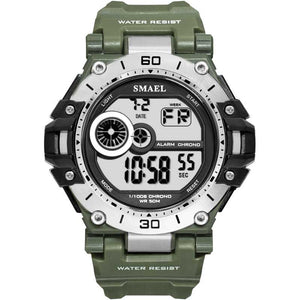 Mens Sport Watches Men Waterproof SMAEL Digital Watch Chrongraph LED Watch Digital Alarm Clock 1548 Sport Male Clock Wristwatch