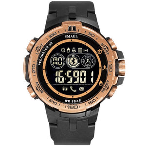 SMAEL Digital men Watches Sport 50M Waterproof watches Man Fashion Multifunction hour Relojes Hombre 8012 LED Auto date gift box