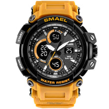 Load image into Gallery viewer, SMAEL Sport Watch for Men New Dual Time Display Male Clock Waterproof Shock Resistant Wristwatch Digital 1708 Military Watch Men