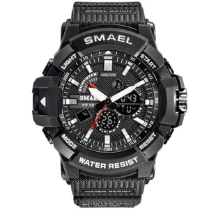 2020 NewMen's Watches Multi-Functional Electronic Watch Outdoor Sports Dual-Display Waterproof Digital Watch 1809 Watch Military