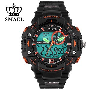 SMAEL Sports Watches Men S Shock LED Digital Military Watches G Style 50m Waterproof Wristwatch 1379 montre homme Military Watch