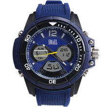 Load image into Gallery viewer, 2017 Blue Watches New Brand SMAEL LED Quartz Clocks Dual Display Time Clock 30 Meters Waterproof Fashion Casual Male Clock  1157