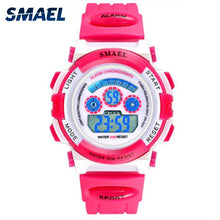 Load image into Gallery viewer, Girls Outdoor SMAEL LCD Digital Watches Children 50M Waterproof Wristwatches Shock Resistant Free Gift Box for Watches Girls0704