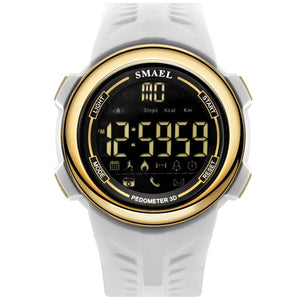 SMAEL Bluetooth Watch for Men Smart LED Display Electronic Male Clock Silicone LED Watch Digital Wristwatches Waterproof Man1703