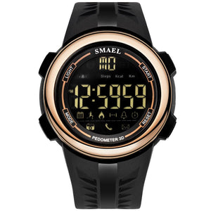 SMAEL Bluetooth Watch for Men Smart LED Display Electronic Male Clock Silicone LED Watch Digital Wristwatches Waterproof Man1703