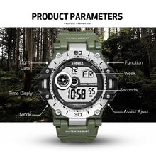 Load image into Gallery viewer, Mens Sport Watches Men Waterproof SMAEL Digital Watch Chrongraph LED Watch Digital Alarm Clock 1548 Sport Male Clock Wristwatch