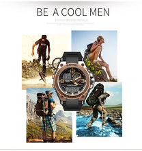 Load image into Gallery viewer, Men Watches Set Sport Watch Waterproof 50M Swimming Clock Set 1625 1603 Rose Gold relogio masculino Military Watch Mens Sets