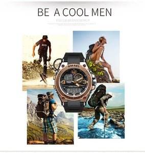 Men Watches Set Sport Watch Waterproof 50M Swimming Clock Set 1625 1603 Rose Gold relogio masculino Military Watch Mens Sets