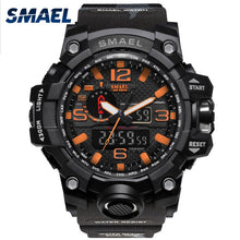 Load image into Gallery viewer, Orange Camouflage Military Watches SMAEL Brand Watch Digital LED Wristwatch Sport 1545B Mens Watch LuxuryClock Men Military Army