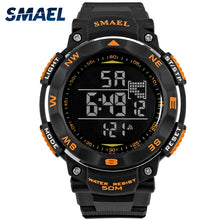 Load image into Gallery viewer, SMAEL Digital Watches 50m Waterproof Sport Watch LED Casual Electronics Wristwatches 1235 Dive Swimming Watch Led Clock Digital