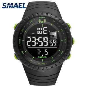 SMAEL Brand 2017 New Electronics Watch Analog Quartz Wristwatch Horloge 50 Meters Waterproof Alarm Mens Watches kol saati 1237