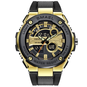 Men Military Watches Brand Luxury SMAEL Sport Quartz Wristwatches Male Watches relogio Digital 1625 Sport Watches Waterproof Men