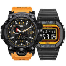 Load image into Gallery viewer, Fashion Camo Military men&#39;s watches Set  SMAEL double Army waterproof Male wristWatch 1545 1801 gift digital kol saati watch men