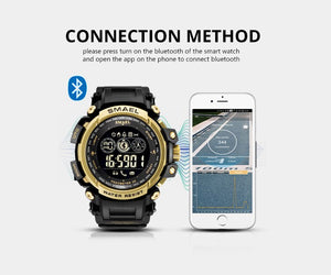 Men Digital Wrist watches LED Display SMAEL Watch for male Digital clock Men Sport Watches Big Dial 8018 Wtaerproof Men Watches