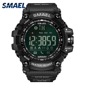 Smael Brand Digital Display Watches Black Blue Cool Style LED wristwatch Outdoor Sports Watches 50M Waterproor Hot Clock 1617B