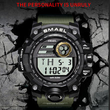 Load image into Gallery viewer, Men Watches Sport Military SMAEL S Shock Relojes Hombre Casual LED Clock Digital Wristwatches Waterproof 1545D Sport Watch Alarm