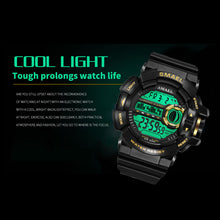 Load image into Gallery viewer, LED Digital Wrsitwatches Army Watch SMAEL Luxury Brand Cool Men Watches Waterproof 1436B Military Watches Sport Watches for Men