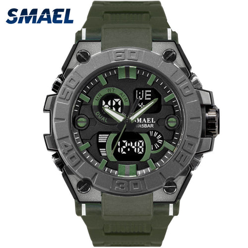 New Military Watch Sport 50M Waterproof  Men Watch Digital Quartz Dual Time Wrist Watch 8003 Gifts Male Clock Relogio Masculino