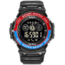 Load image into Gallery viewer, Men Digital Sport Male Clock SMAEL Brand Kahki Style outdoor fashion Watch LED Display 1602 Wrist watches Chronograph Auto Date