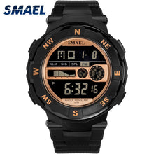 Load image into Gallery viewer, Digital Men Watch SMAEL Sport Watches LED Male Clocks Waterproof Men&#39;s Relojes 1361B Black Wristwatches Casual Electronics Watch