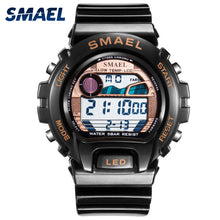 Load image into Gallery viewer, SMAEL Digital Wristwatches Luxury Brand Big Men Clock Cool Sport Watches for Men 50M Waterproof 0931 Men Watches Stainless Steel