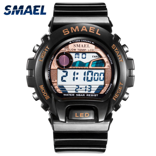 SMAEL Digital Wristwatches Luxury Brand Big Men Clock Cool Sport Watches for Men 50M Waterproof 0931 Men Watches Stainless Steel