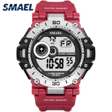 Load image into Gallery viewer, Mens Sport Watches Men Waterproof SMAEL Digital Watch Chrongraph LED Watch Digital Alarm Clock 1548 Sport Male Clock Wristwatch