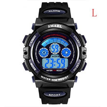 Load image into Gallery viewer, SMAEL Kids Watches Boys Quartz Wristwatches Student Sport Watches 50M Waterproof Alarm Clock 0508 Children Watches LED Digital