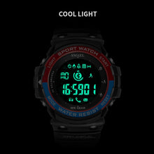 Load image into Gallery viewer, Men Digital Sport Male Clock SMAEL Brand Kahki Style outdoor fashion Watch LED Display 1602 Wrist watches Chronograph Auto Date