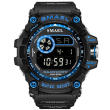 Load image into Gallery viewer, SMAEL Digital Watches Men Big Dial Sport Watch Running 50M Waterproof LED Clock Digital Watch Light 8010 Men Digital Watch Sport