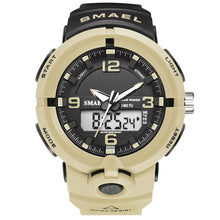 Load image into Gallery viewer, SMAEL 2019 Luxury Brand Watch Men Military Watches Sport Quartz Wristwatches Male Big Watch Led 8017 Men Watches Water Resistant