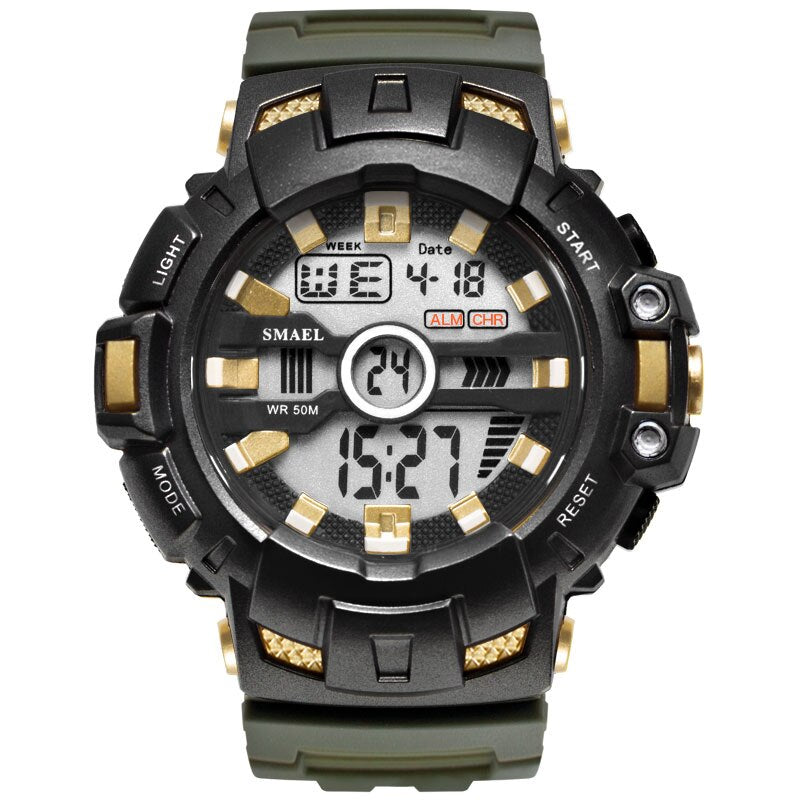 LED Bracelet Digital Waches SMAEL Brand Luxury Clock Men Military Watches Alarm relogio montre1532B Men Watches Sport Waterproof