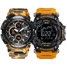 Load image into Gallery viewer, SMAEL Army men&#39;s Set Military Watch Sport 50m waterproof LED digital watches men 1708B 1802 sport suit for men relógio masculino