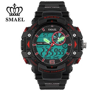 SMAEL Sports Watches Men S Shock LED Digital Military Watches G Style 50m Waterproof Wristwatch 1379 montre homme Military Watch