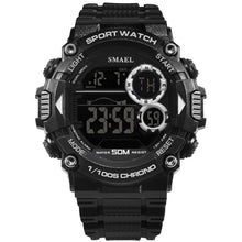 Load image into Gallery viewer, SMAEL Watch Men Waterproof LED Sports S Shock Resist Relogio Masculino Sport Watch Black Gold 1707 Men Digital Watches Bracelet