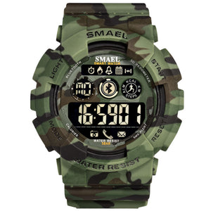 Military Digital Men Watches SMAEL New fashion Watch digital LED Clock 50M Waterproof Army Watches Sport 8013 CamoWatch for male