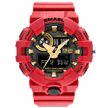 Load image into Gallery viewer, Men Watches Red Style New Sport Watch Smael Brand Quartz 50Meters Waterproof Relogio masculino erkek saat Men Gift Hot Clock1642