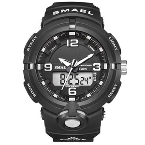 SMAEL 2019 Luxury Brand Watch Men Military Watches Sport Quartz Wristwatches Male Big Watch Led 8017 Men Watches Water Resistant