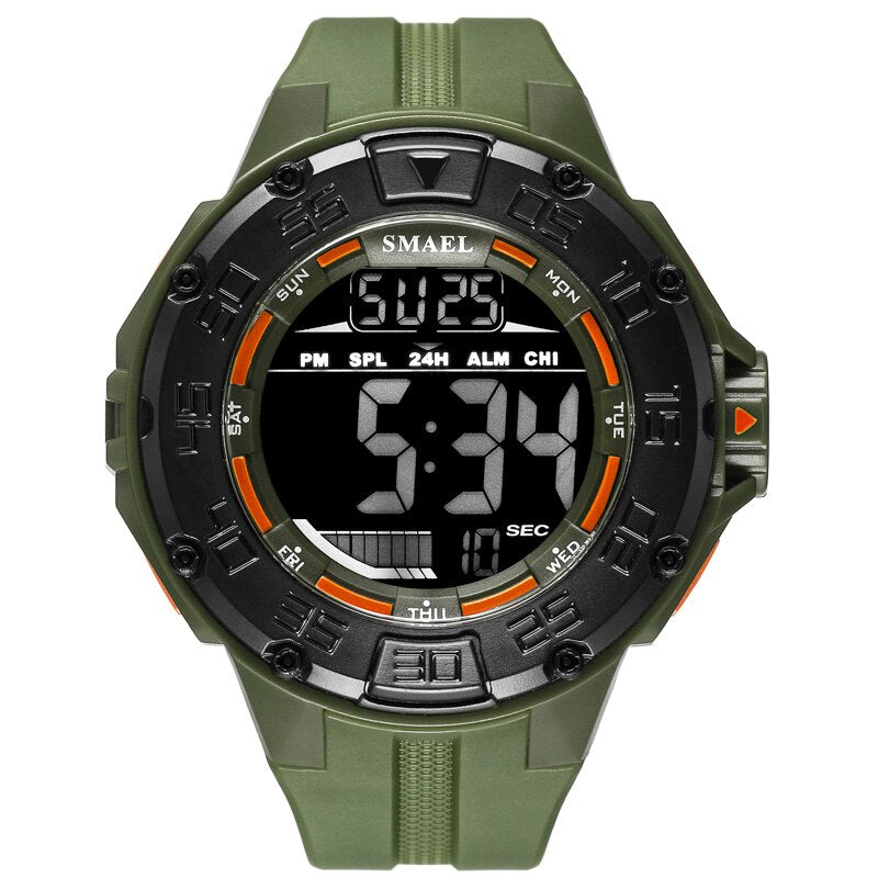 Military Big Dial Sports Men's Watches Army LED digital S shock 1543 watch for men Luminous waterproof relogio masculino Clock