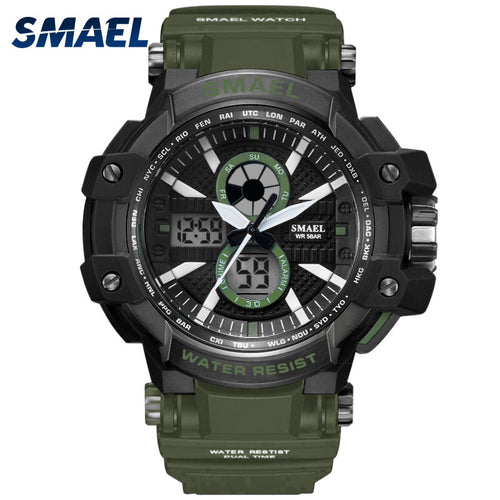 Sport Watches 50M Waterproof SMAEL Fashion Men Watch S Shock Male Clock relogios masculino Watch Man 1509B Military Watches Army