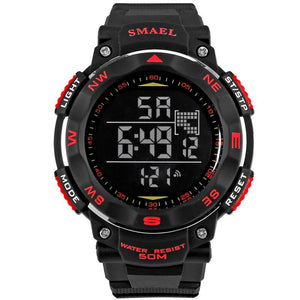 SMAEL Digital Watches 50m Waterproof Sport Watch LED Casual Electronics Wristwatches 1235 Dive Swimming Watch Led Clock Digital