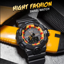 Load image into Gallery viewer, Men Watches Waterproof 50M SMAEL Sport Watch LED Clock Men Army Watches Alarm relogio montre 1642B Digital Wristwatches Military