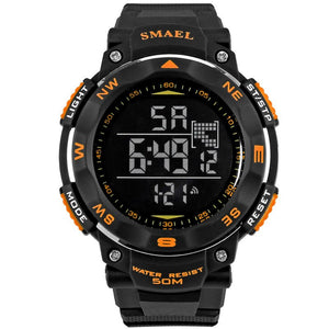 Fashion Men Watches SMAEL Brand Digital LED Watch Military Male Clock Wristwatch 50m Waterproof Dive Outdoor Sport Watch WS1235