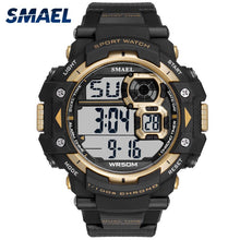 Load image into Gallery viewer, Mens Digital Watches SMAEL Brand LED Men Watch Big Dial Alarm Clock Men Sport Watches Waterproof1379B Men Military Watches Army