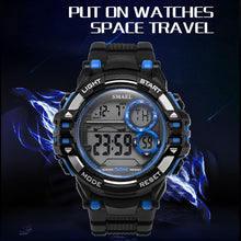 Load image into Gallery viewer, Digital Wrsitwatches Sports Outdoor SMAEL New Watches Black Men Watch Automatic Fashion Clock 1515 Waterproof Sport Watches LED