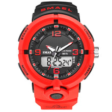 Load image into Gallery viewer, SMAEL 2019 Luxury Brand Watch Men Military Watches Sport Quartz Wristwatches Male Big Watch Led 8017 Men Watches Water Resistant